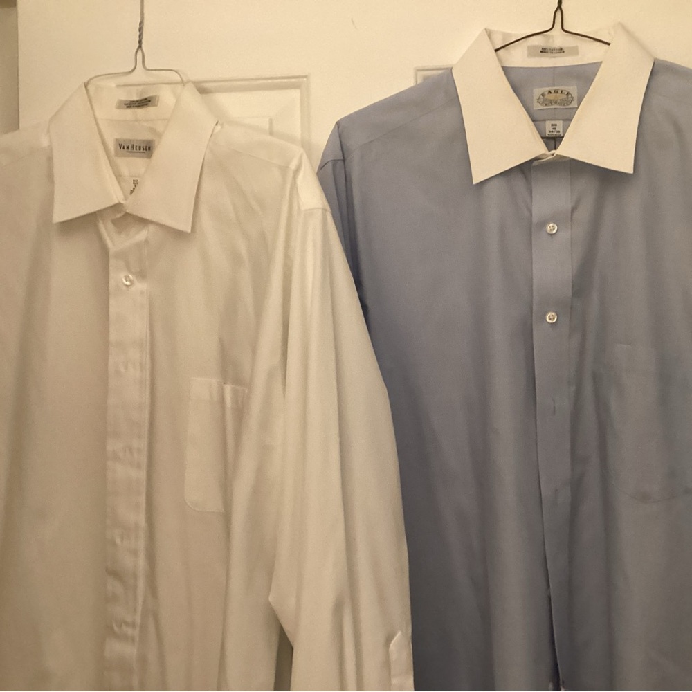 2 Men’s Dress shirts with French Cuffs
